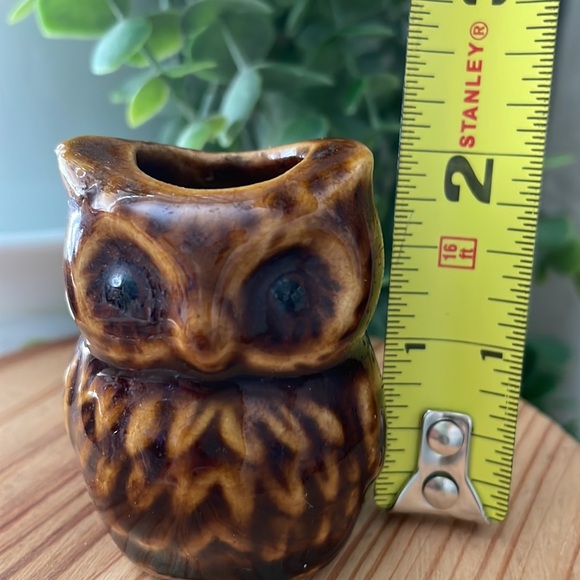 Vintage Owl Ceramic Toothpick Holder - Picture 5 of 6